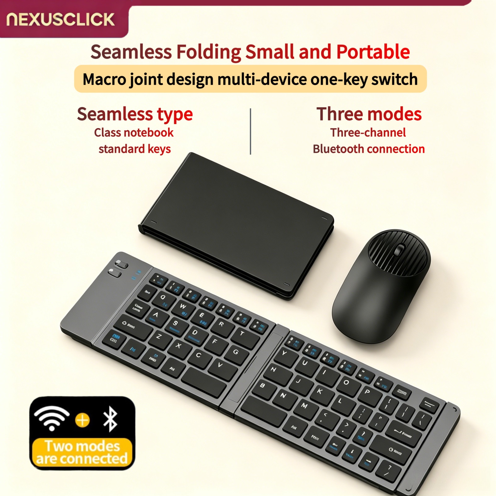 Gaming Keyboard And Mouse Combo Wireless - NexusClick 새로운 미니 무선 블루투스 키보드