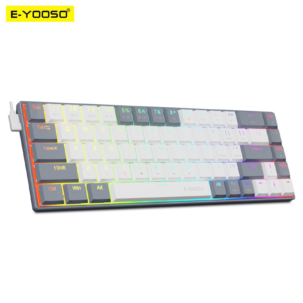Gaming Keyboard Budget - E-YOOSO RGB 미니 슬림 USB 유선