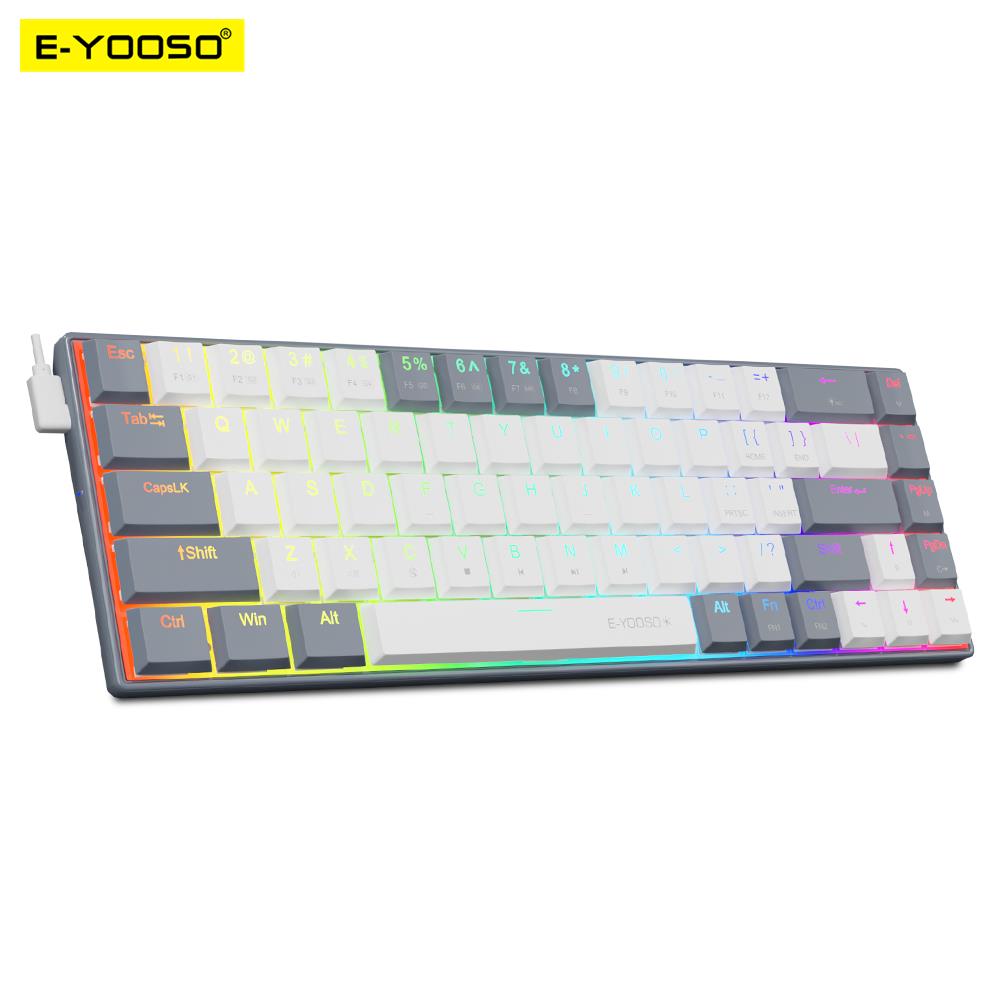 Gaming Keyboard Budget - E-YOOSO A68 RGB 미니 슬림 USB