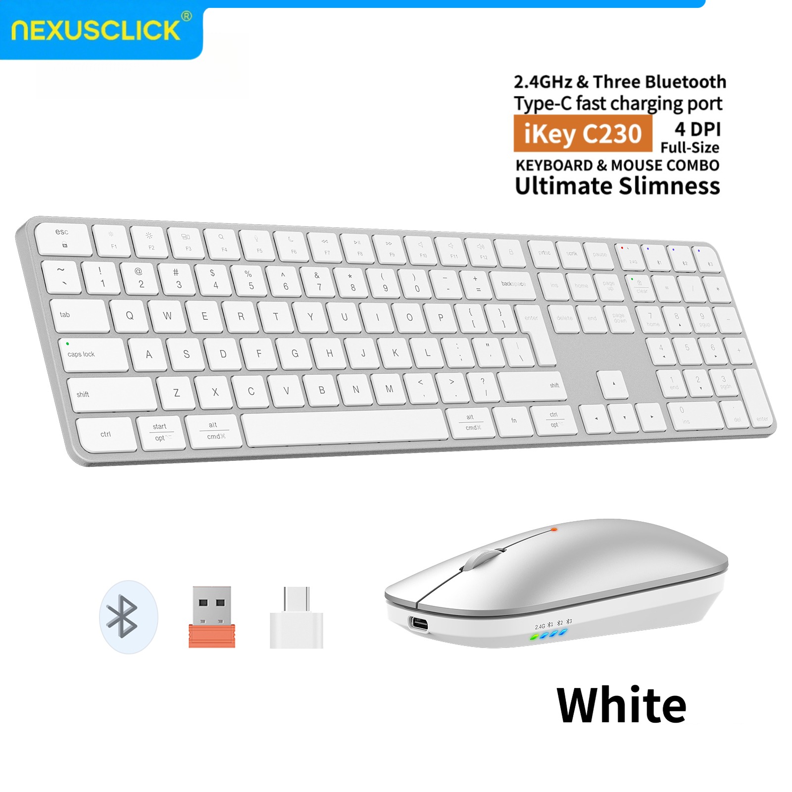 Gaming Keyboard That Is Quiet - NexusClick 충전식 무선 키보드 마우스 콤보,