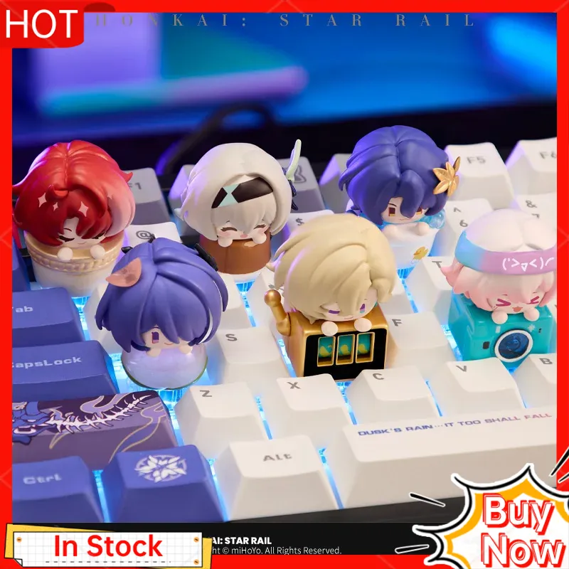 Gaming Keyboard Mechanical - 미호요 혼카이 스타 레일 애니메이션 피규어