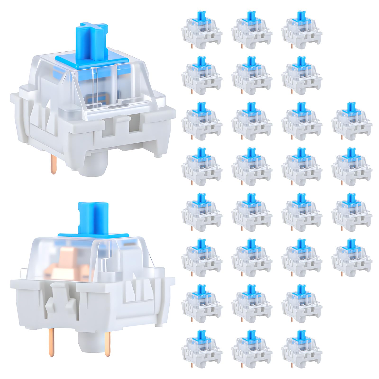 Gaming Keyboard Blue - 30 PCS 기계식 키보드 스위치 3