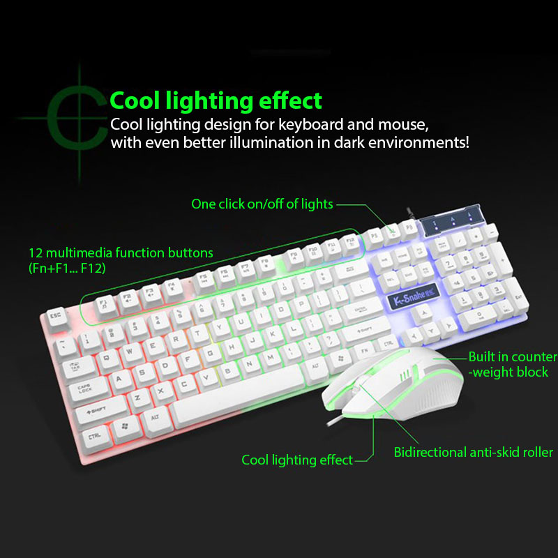 KM320 키보드 및 마우스 세트 방수 발광 게임 백라 - Gaming Keyboard And Mouse Mobile 리뷰 및 가격