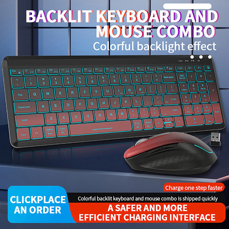 RGB 백라이트 무소음 무선 키보드 및 마우스 콤보 2 - Gaming Keyboard And Mouse Combo Wireless 리뷰 및 가격