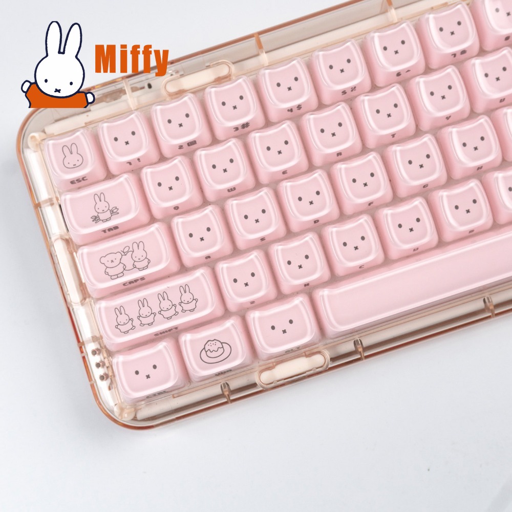 Kawaii Miffy Keycaps 귀여운 토끼 키  - Gaming Keyboard Affordable 리뷰 및 가격