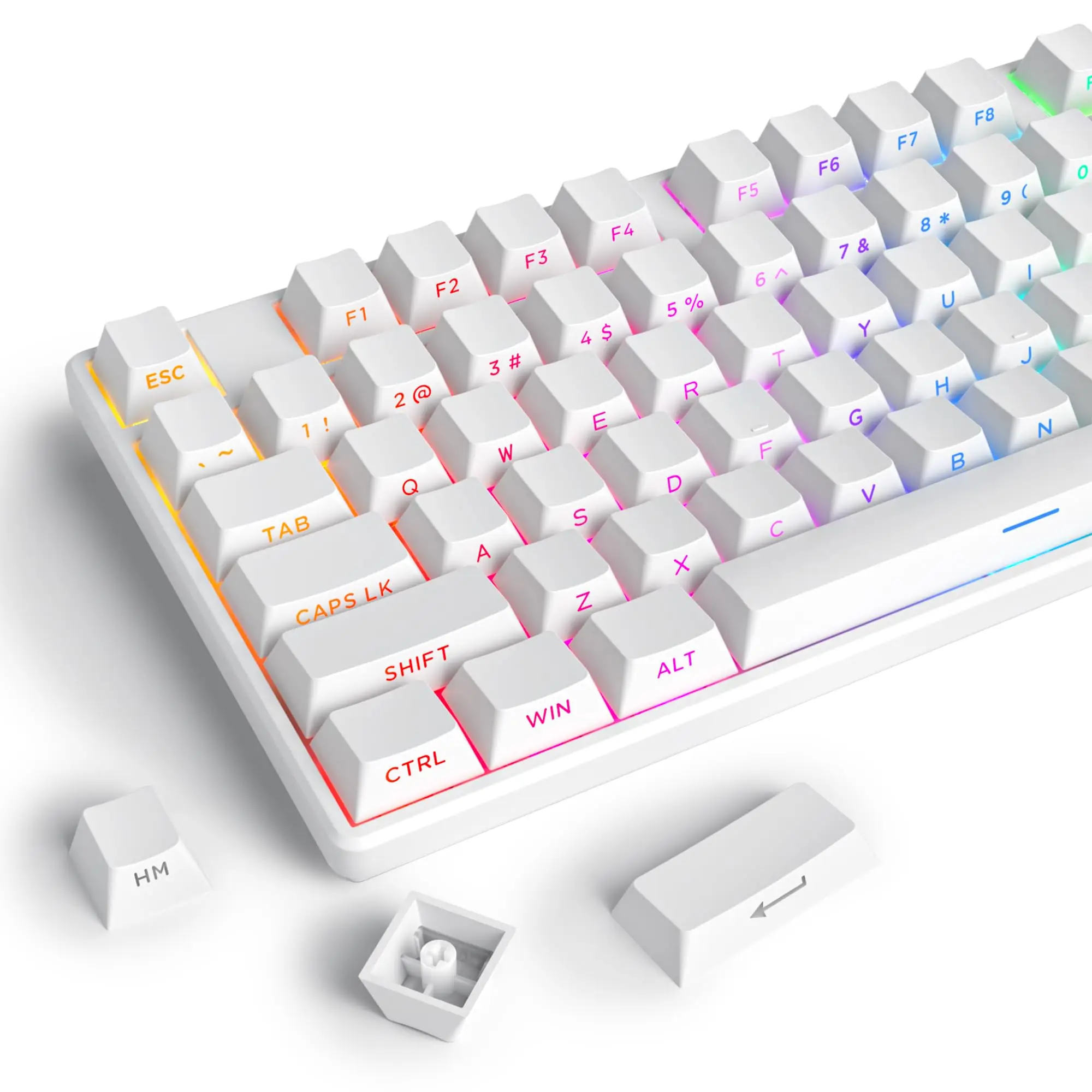 134키 더블 샷 PBT 키캡 커스텀 화이트 블랙 사이 - Keyboard Gaming Black 리뷰 및 가격