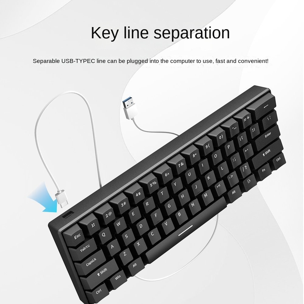 게이밍 키보드 화이트 기계식 게임 USB 키보드 60% - Gaming Keyboard Budget 리뷰 및 가격