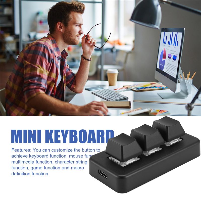 MK321 프로그래밍 가능한 매크로 미니 키보드 3 모 - Gaming Keyboard Mechanical 리뷰 및 가격