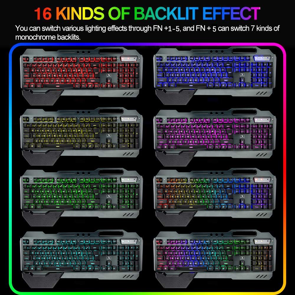 무선 게임용 키보드 및 마우스 콤보, 레인보우 LED  - Gaming Keyboard And Mouse Combo Wireless 리뷰 및 가격