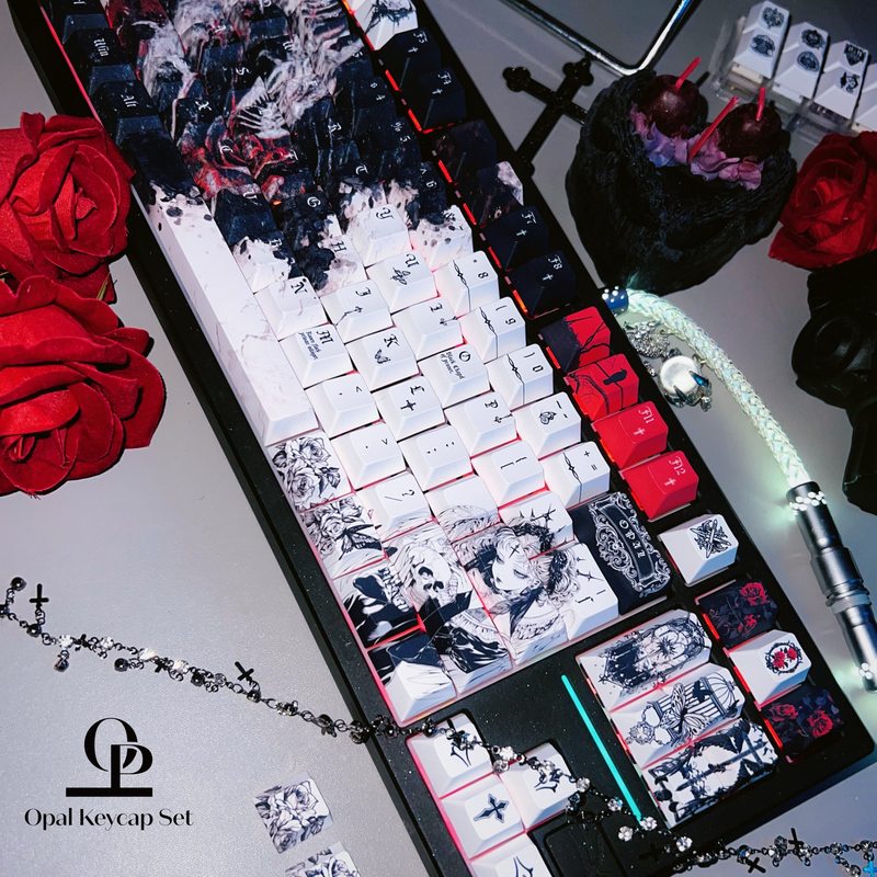 블랙 화이트 테마 키캡 PBT 5면 열전사 기계식 키보 - Keyboard Gaming Black 리뷰 및 가격