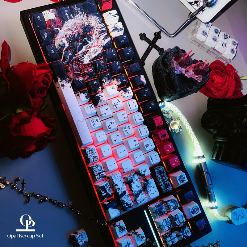 블랙 화이트 테마 키캡 PBT 5면 열전사 기계식 키보 - Keyboard Gaming Black 리뷰 및 가격