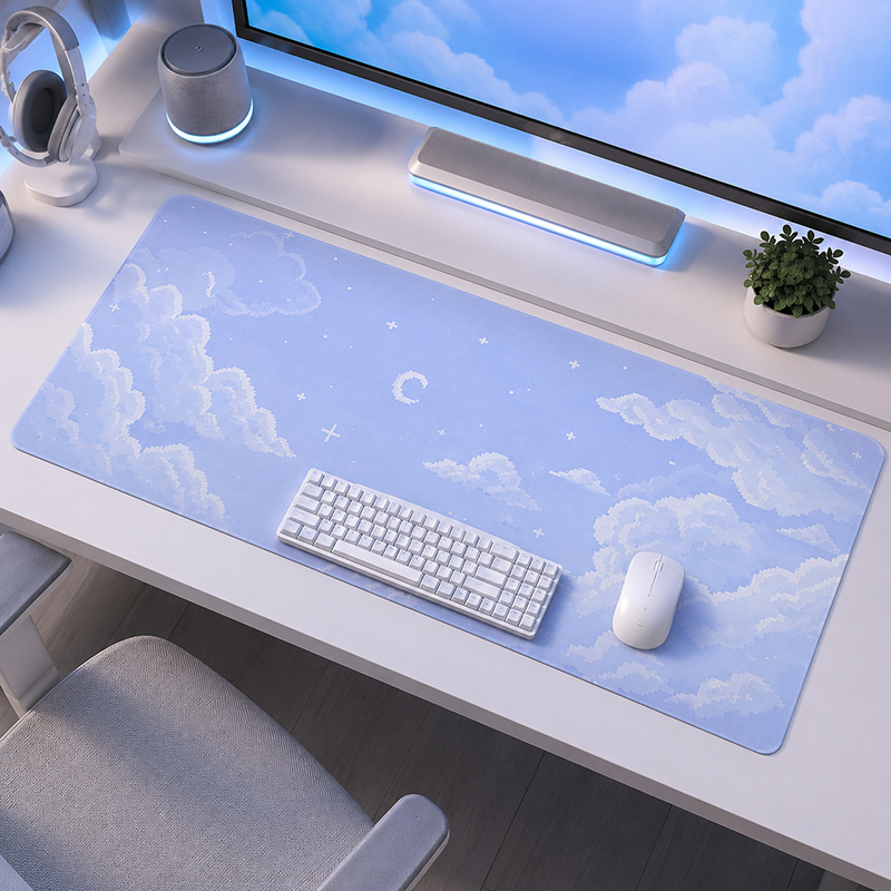 마우스 패드 블루 문 클라우드 스카이 게이밍 프린트온디 - Gaming Keyboard Blue 리뷰 및 가격
