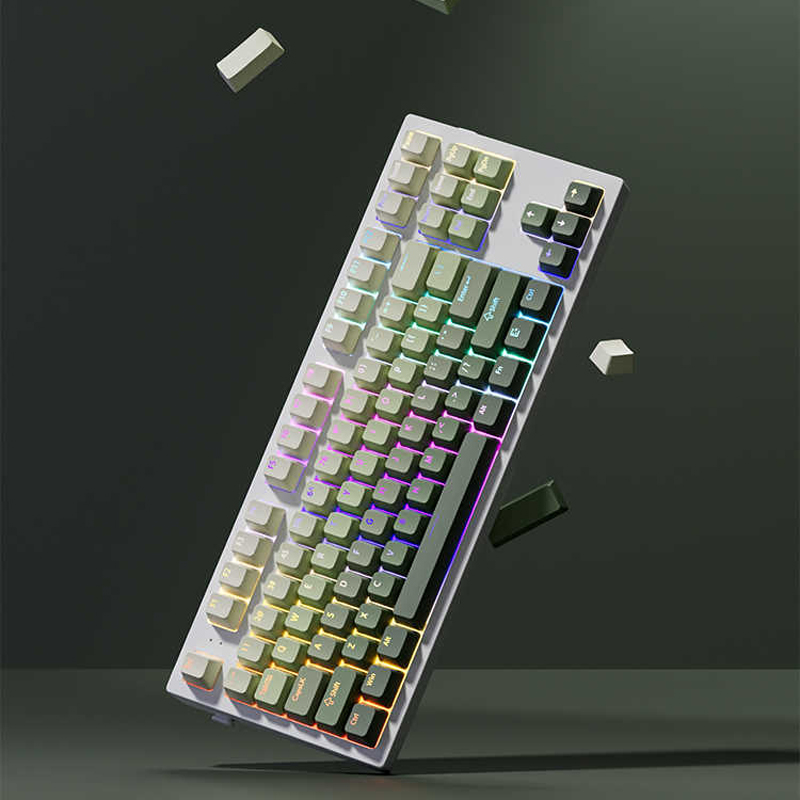 녹색 포도 상단 조명 RGB 백라이트 키 캡 이중 샷  - Gaming Keyboard Esports 리뷰 및 가격