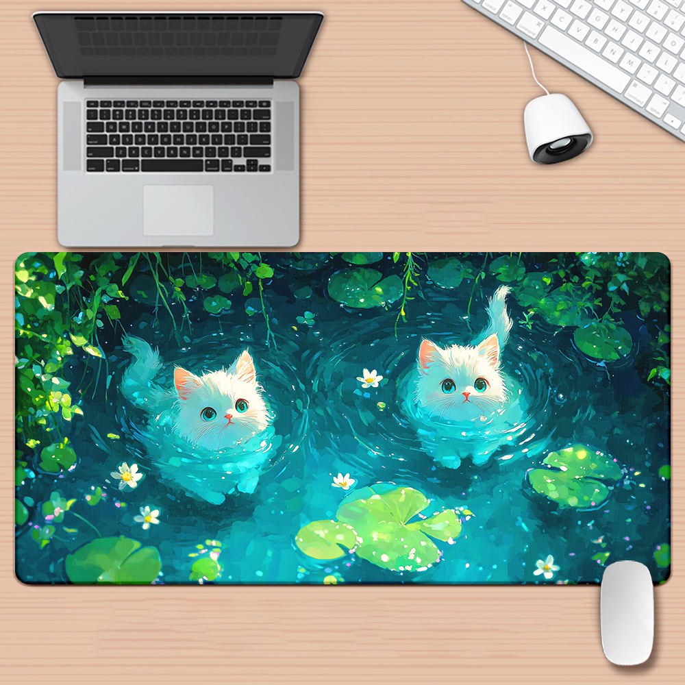 브랜드 귀여운 고양이 연못 XXL 마우스패드 철제 아트 - Gaming Keyboard Brand 리뷰 및 가격