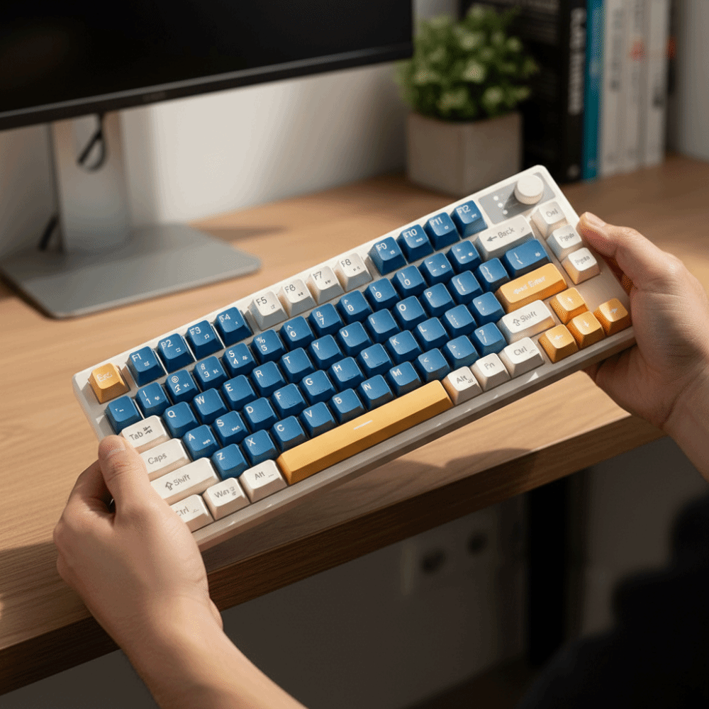 유선 연결 게이밍 기계식 키보드 컴팩트 레이아웃 75  - Gaming Keyboard That Is Quiet 리뷰 및 가격