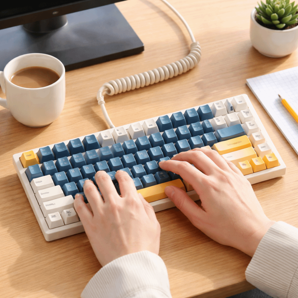 유선 연결 게이밍 기계식 키보드 컴팩트 레이아웃 75  - Gaming Keyboard That Is Quiet 리뷰 및 가격