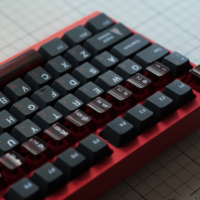 소련 블랙 테마 키캡 세트 PBT PC 반투명 체리 프 - Keyboard Gaming Black 리뷰 및 가격