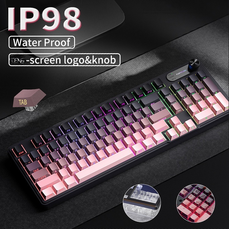 RGB IP98 teclado 로우 프로파일 게임용 멤 - Gaming Keyboard Ip98 리뷰 및 가격