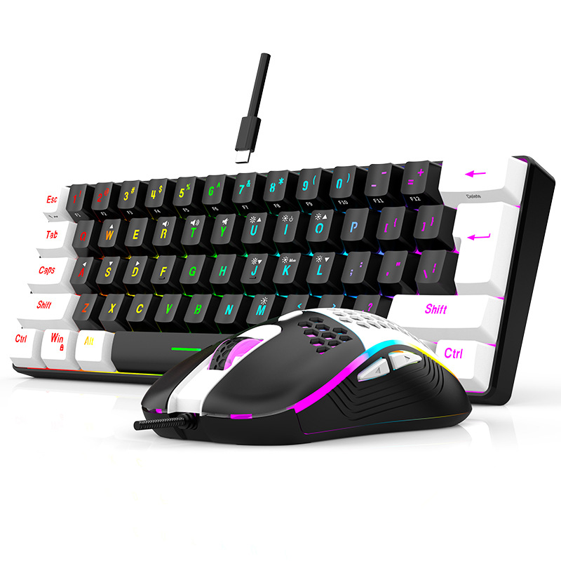 키보드 마우스 세트 60% RGB 게이밍 키보드 마우스 - Keyboard Mouse Bundle Gaming 리뷰 및 가격