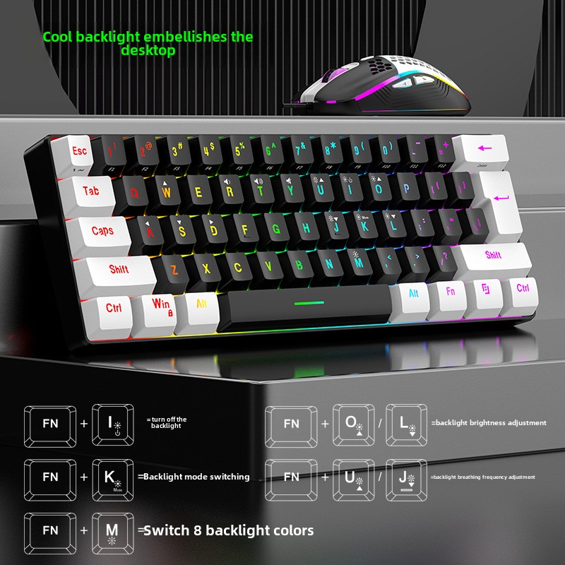 키보드 마우스 세트 60% RGB 게이밍 키보드 마우스 - Keyboard Mouse Bundle Gaming 리뷰 및 가격